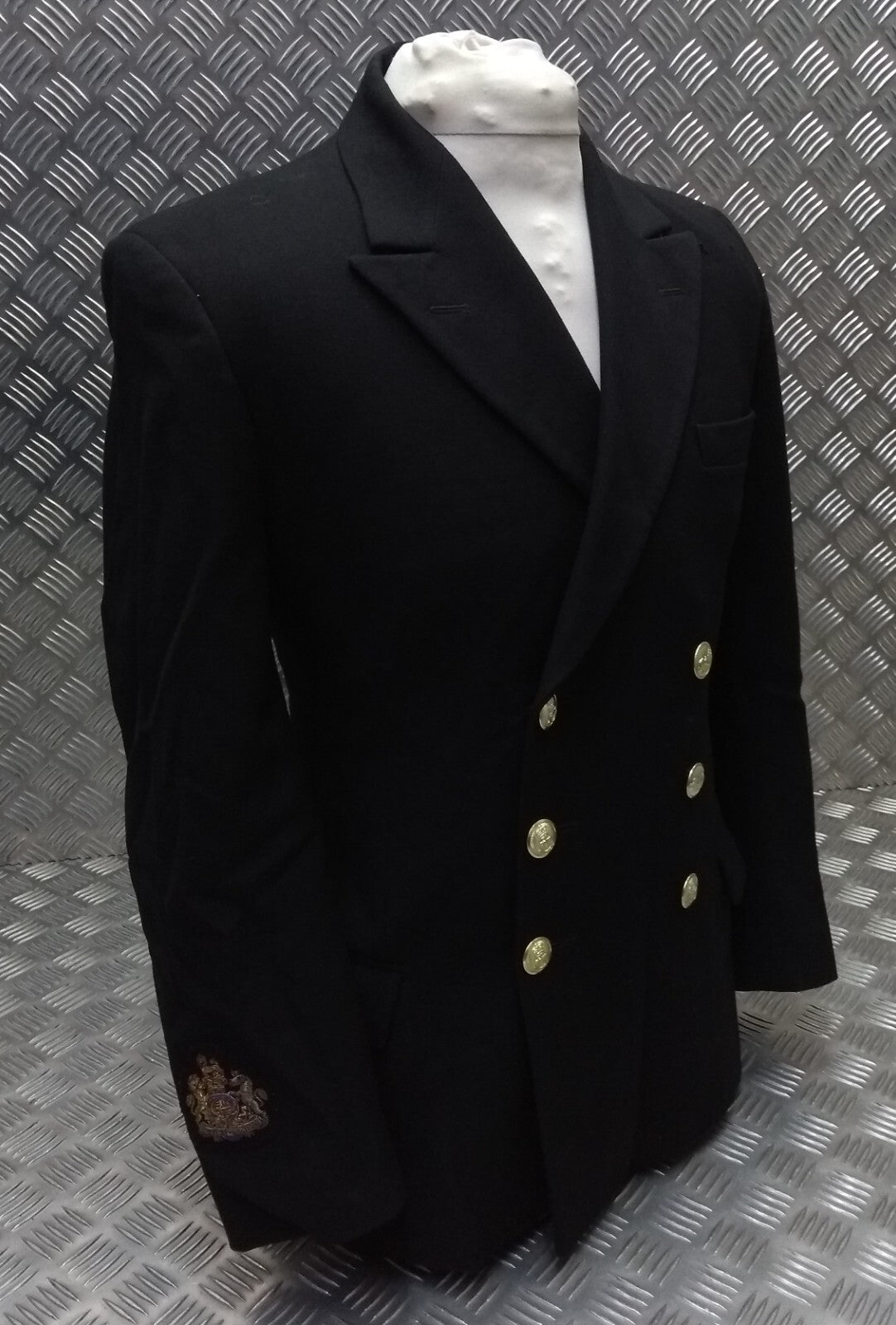 Royal Navy Warrant Officer Jacket 6 Gold Button Double Breasted Class 1 & 3 British Naval 41in Chest
