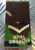 Army Rank Slide Woodland DPM Camo Royal Gibraltar Regiment Assorted Ranks