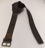 Swedish Army Unique Vintage Brown Leather Trouser Belt - All Sizes Lot2