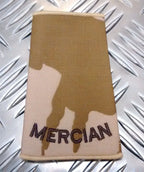 Genuine British Army Desert Camo Mercian Rank Slide Various Ranks