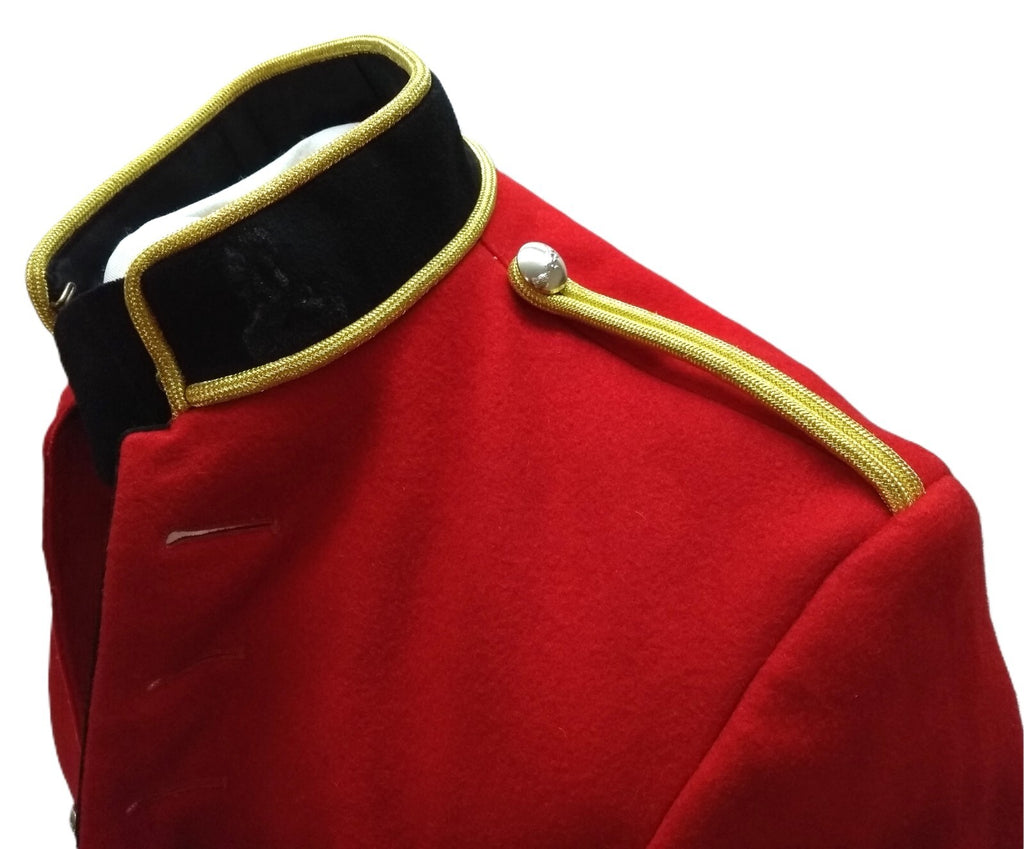 British Army Red Tunic Ceremonial Uniform Jacket Band of the Royal Corps of Signals Insignia 37in Chest