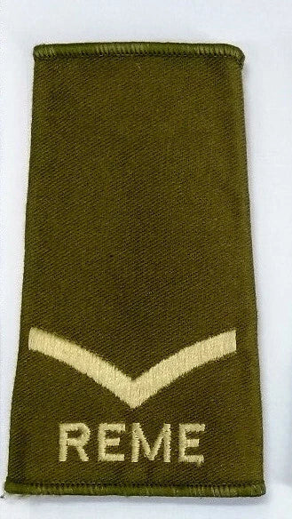 Royal Electrical & Mechanical Engineers REME Khaki Green Rank Slides