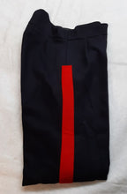 British Army No1 Dress Trousers Blues All Ranks 4.3cm Red Stripe Zip Front Waist 32"