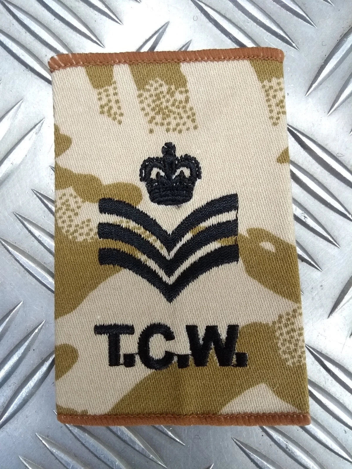 Tactical Communications Wing Desert Camo RAF Royal Air Force Epaulette / Tab Slide