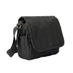 Canvas Shoulder Bag Mini Small Effects Haversack Assorted Colours