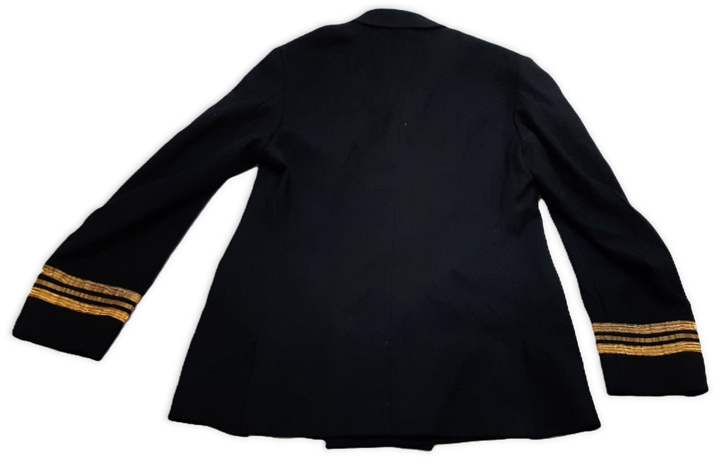 Royal Navy No1 Officers Dress Jacket Lieutenant Commander Rank Curls & Medal Bar British Naval 42in Chest