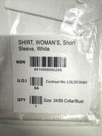 British Issue White Uniform Shirt Radio Loops Mens & Womens Long or Short Sleeve Genuine MoD - Assorted Sizes