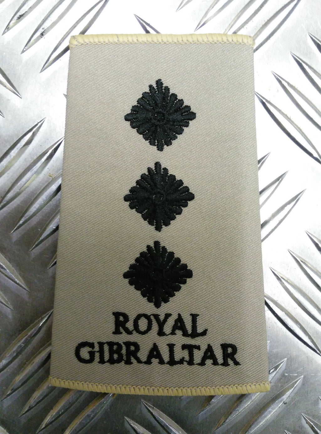 Genuine British Army Royal Gibraltar Regiment Rank Slide Various Colours Ranks