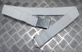 The Rifles Regiment White Courlene Parade Belt & Chrome Insignia Buckle British Issue Max 42"