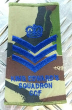 CCF Rank Slide Woodland DPM Camo King Edward's Squadron Assorted Ranks