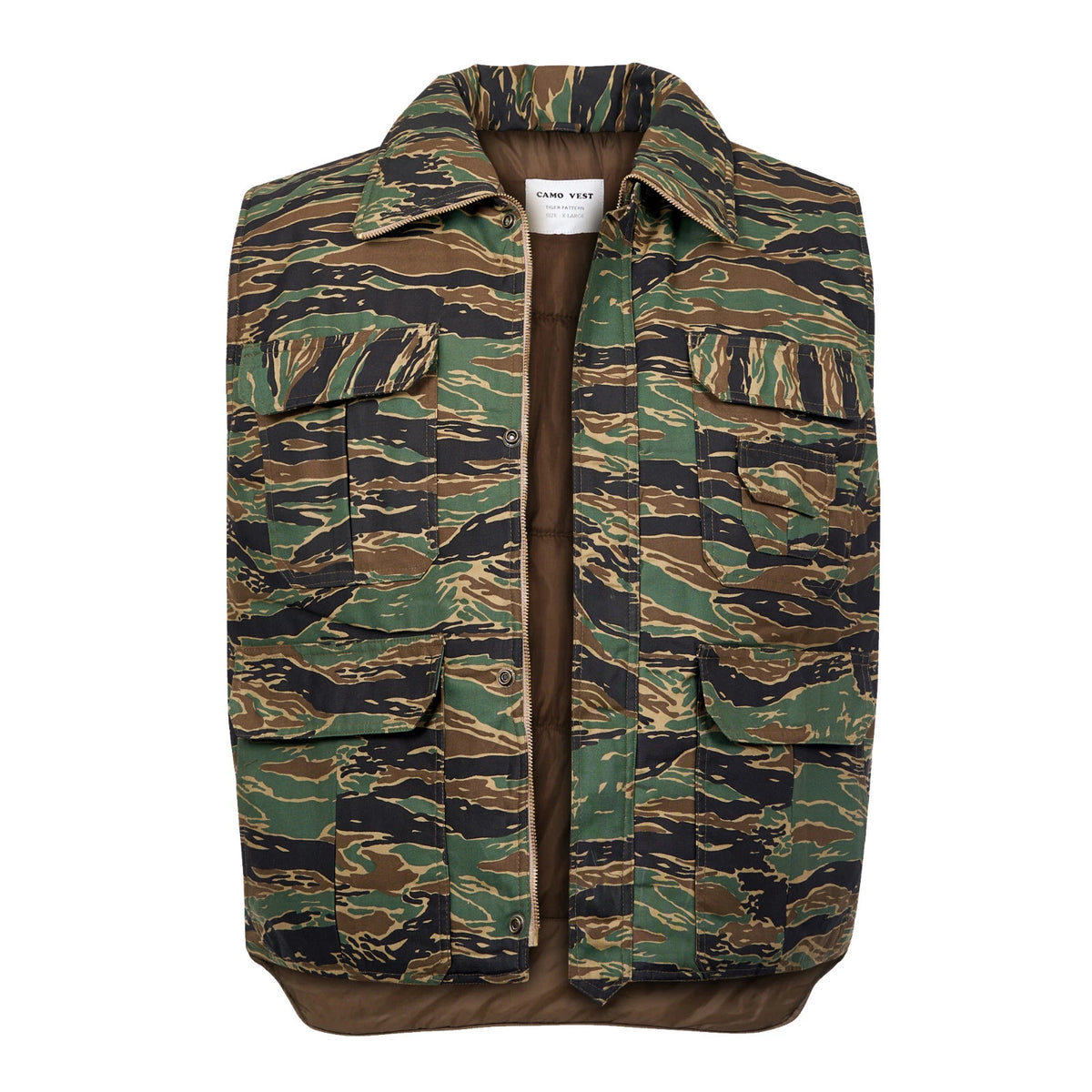 Bodywarmer Padded Gilet Action Vest Multi Pocket Assorted Colours