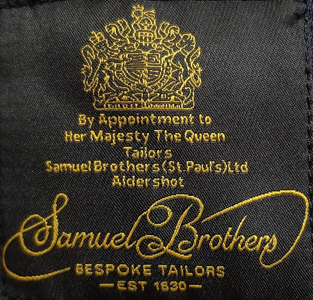 RLC Royal Logistic Corps Mess Dress Jacket Braided Crown Badge 3 Bar Chevron & Shoulder Cords Samuel Brothers 37in