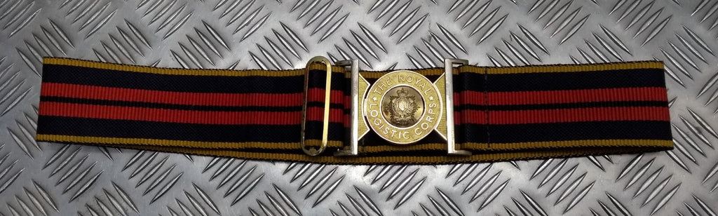 RLC Royal Logistic Corps Stable Belt 62mm Genuine Issue with Insignia Locket Buckle Fits Max 35"