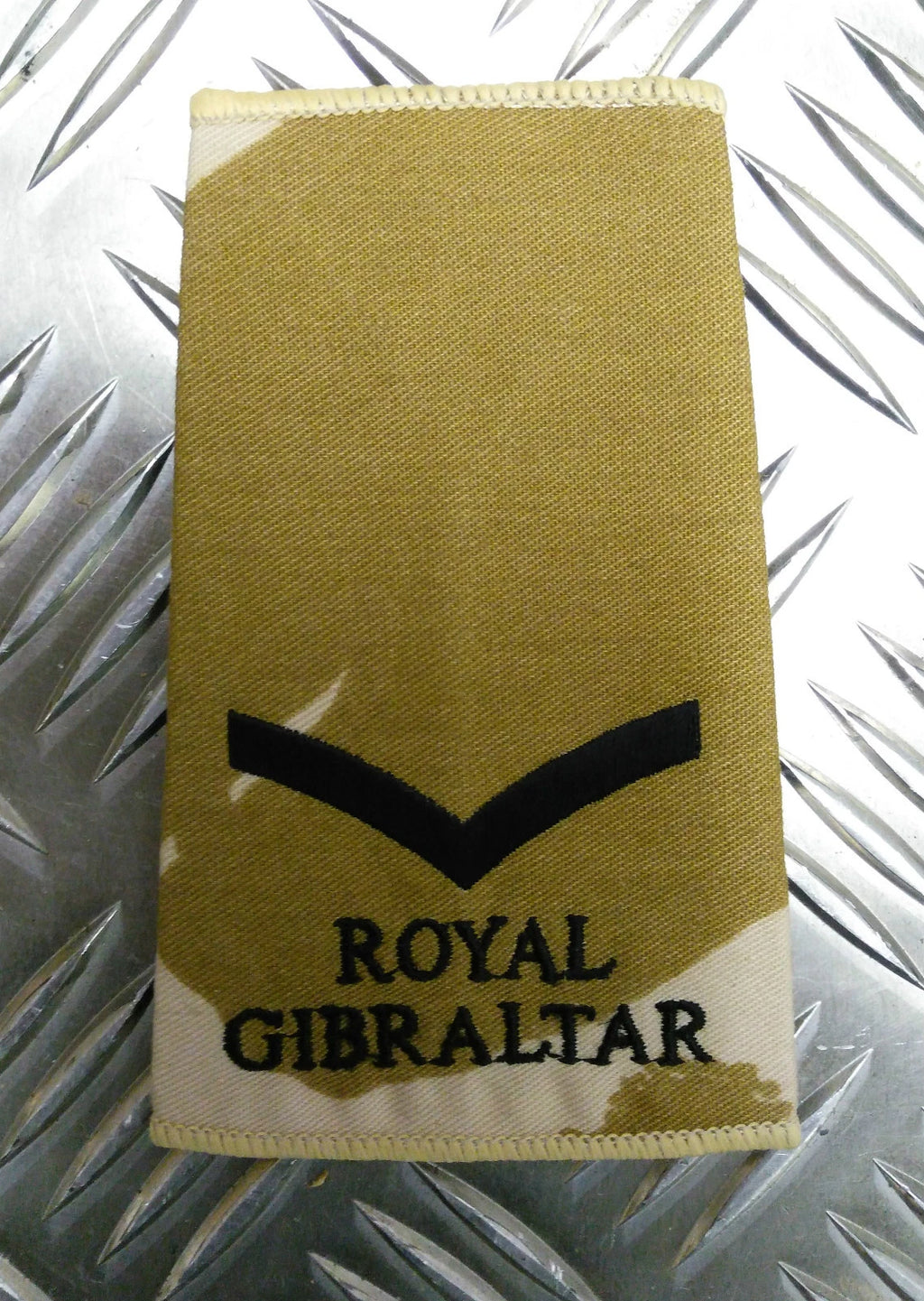 Genuine British Army Royal Gibraltar Regiment Rank Slide Various Colours Ranks