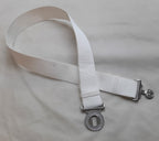 SASC Small Arms School Corps White Courlene Belt with Locket Insignia Buckle British Max 48"