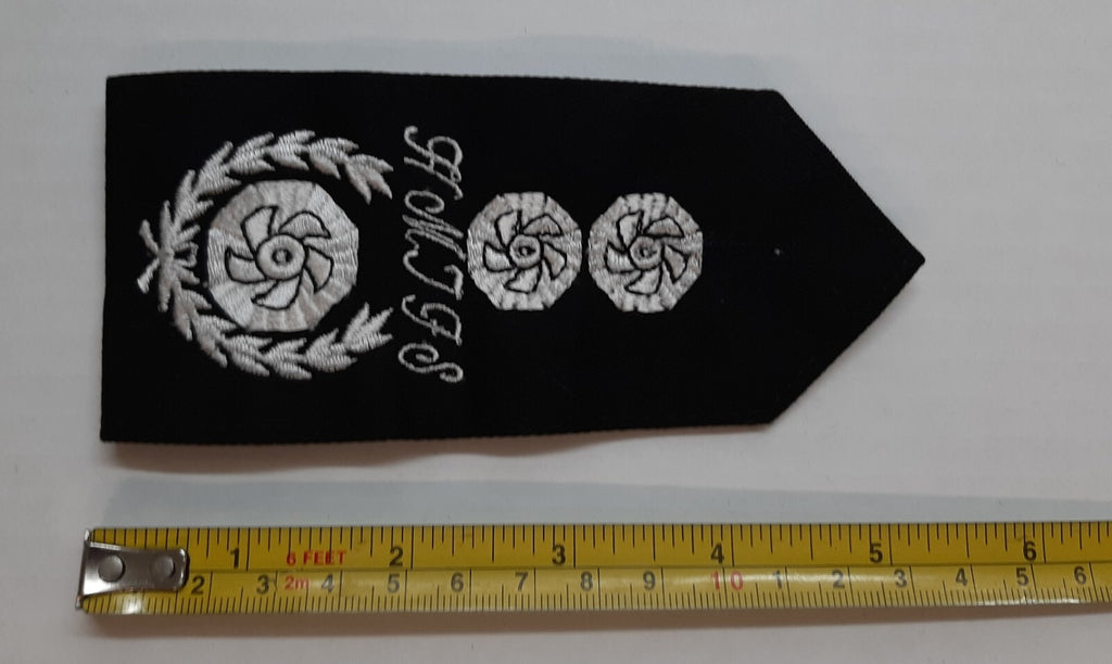 HM Jersey Fire Service Chief Officer Rank Insignia Shoulder Epaulettes Obsolete New Old Stock 1 Pair