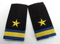 Air Force Shoulder Rank Slides Hook & Loop Epaulettes Gold Bar & Star British Made 1 Pair