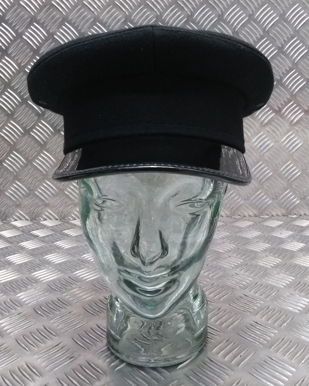 Uganda Service Peaked Cap Uniform Dress Visor Hat Black British Made Size 55cm