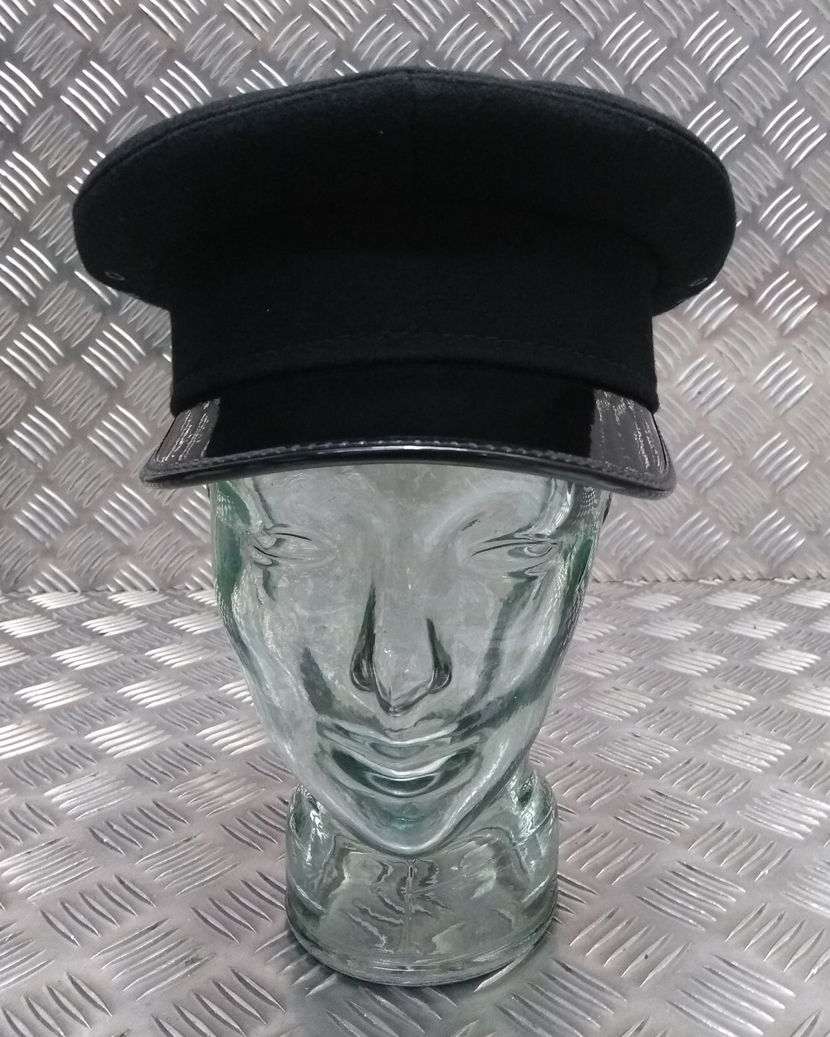 Uganda Service Peaked Cap Uniform Dress Visor Hat Black British Made Size 55cm