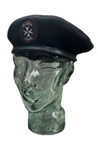 St John Beret Black British Made Wool Beret With Cadet Badge Assorted Sizes