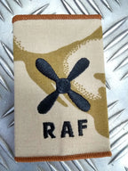 RAF Royal Air Force Slider Desert Camo Epaulettes Front Tab Slide Air Force