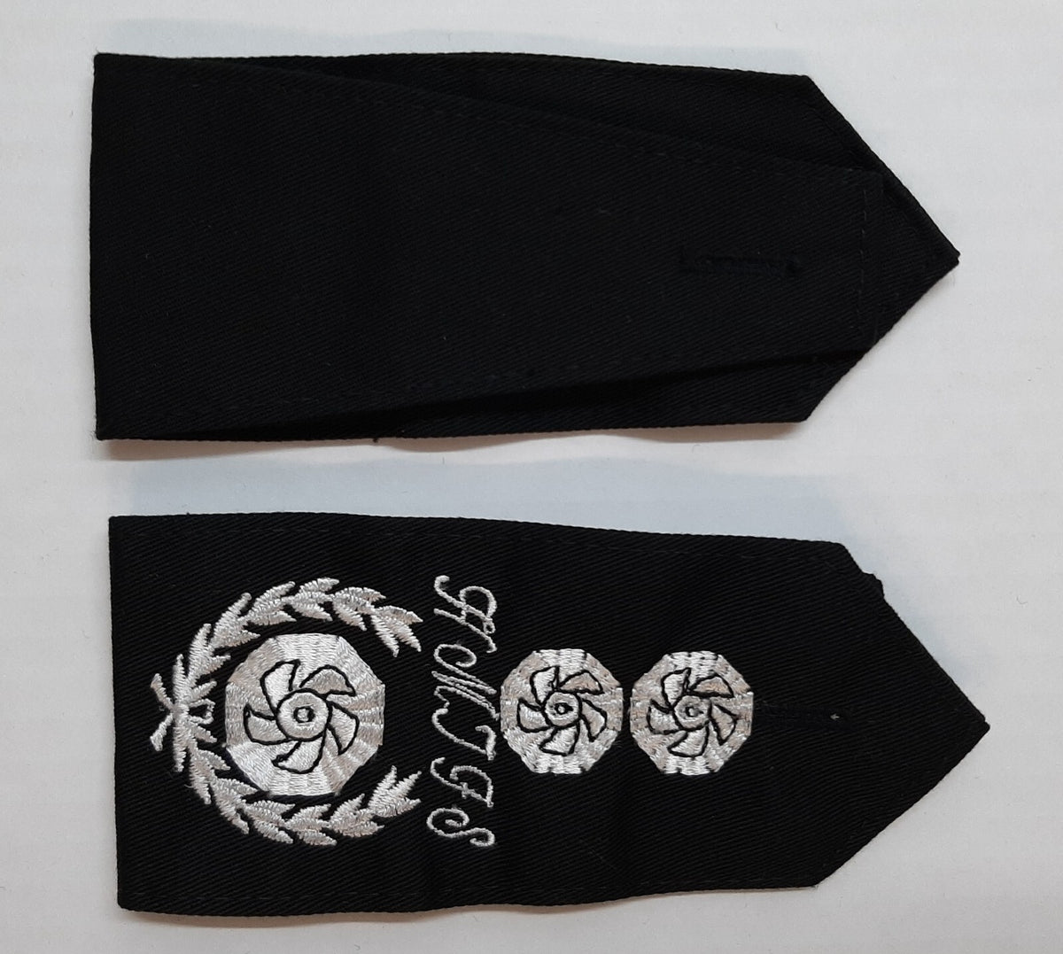 HM Jersey Fire Service Chief Officer Rank Insignia Shoulder Epaulettes Obsolete New Old Stock 1 Pair