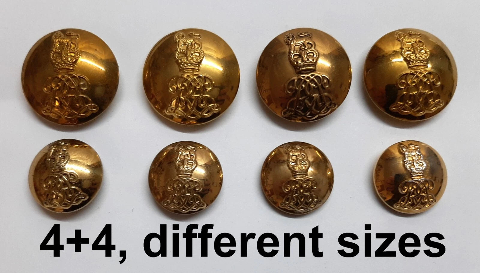 FAD No2 Button Set British Army for Service Dress Jackets and Old Pattern Tunics Assorted