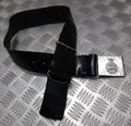 The Rifles Black PVC Parade Belt Chrome Insignia Plate Buckle Hi Sheen Old Pattern British Max 34"