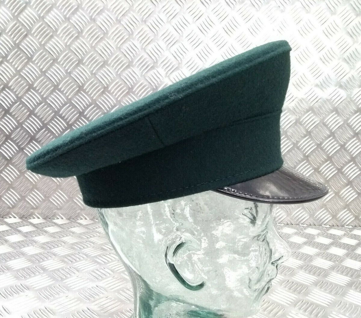 Trinidad & Tobago Officers Peaked Cap Dress Parade Hat Dark Green British Made 56cm - NEW