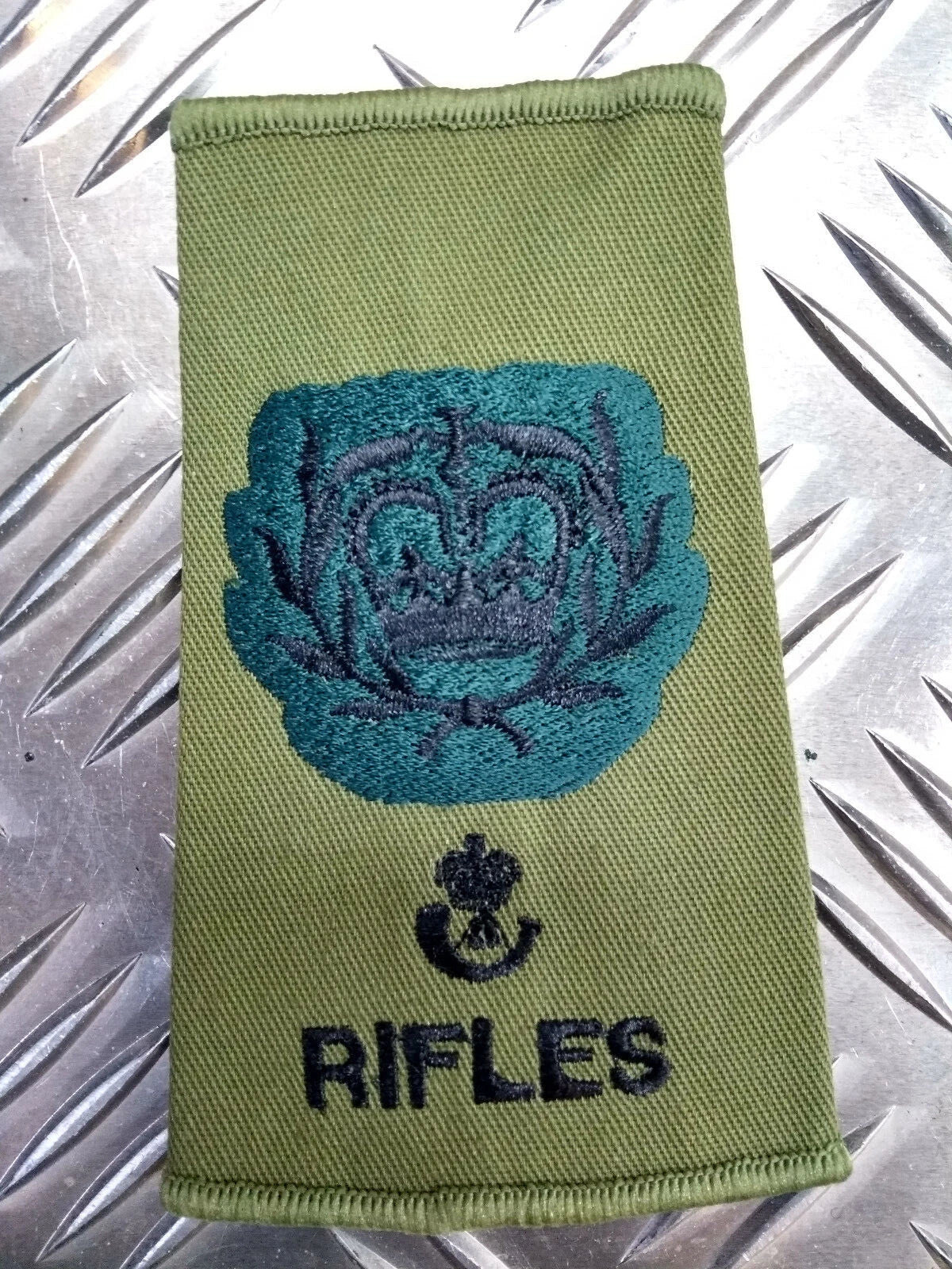 Green OD Rifles Rank Slide Various Ranks Genuine British Army Issue