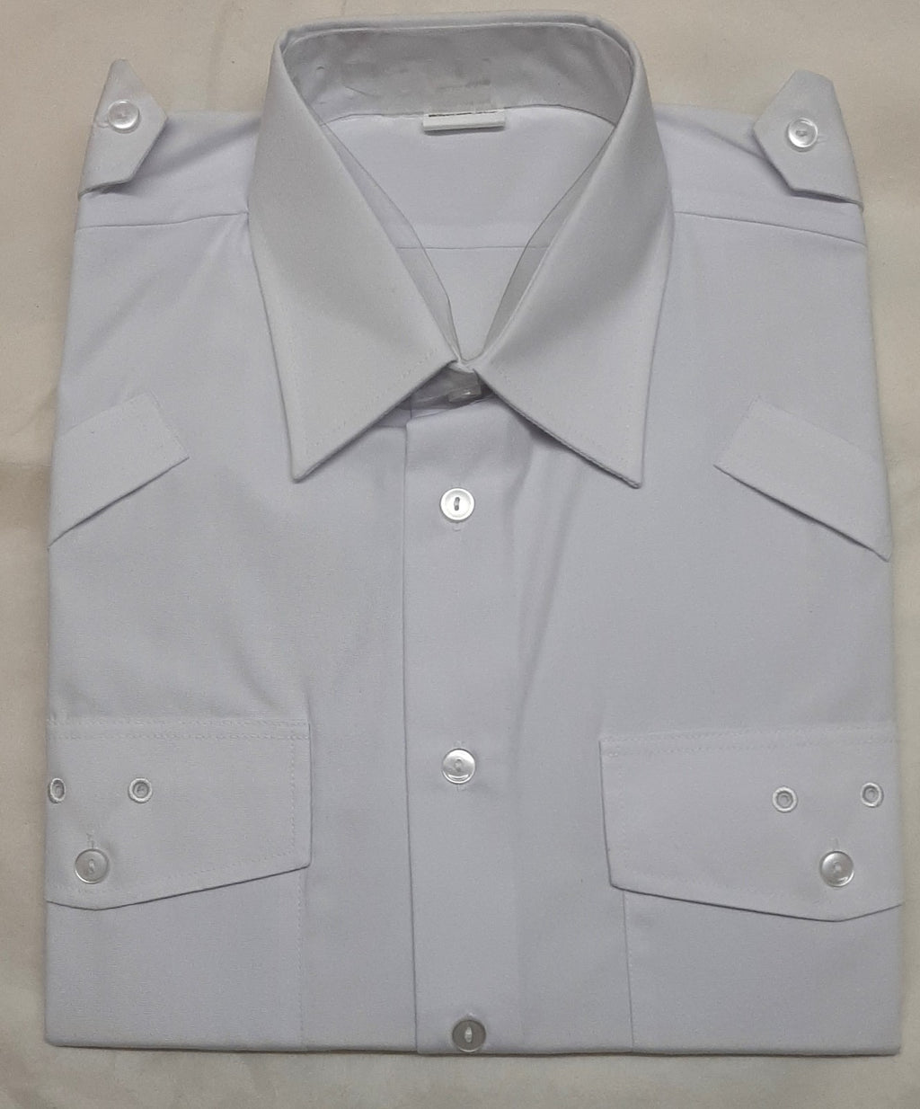 British Issue White Uniform Shirt Radio Loops Mens & Womens Long or Short Sleeve Genuine MoD - Assorted Sizes