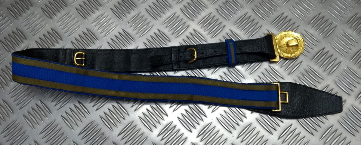 RAF Royal Air Force Officers Ceremonial Belt Per Ardua Ad Astra Buckle No Slings 30"-34"
