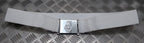 The Rifles Regiment White Courlene Parade Belt & Chrome Insignia Buckle British Issue Max 42"