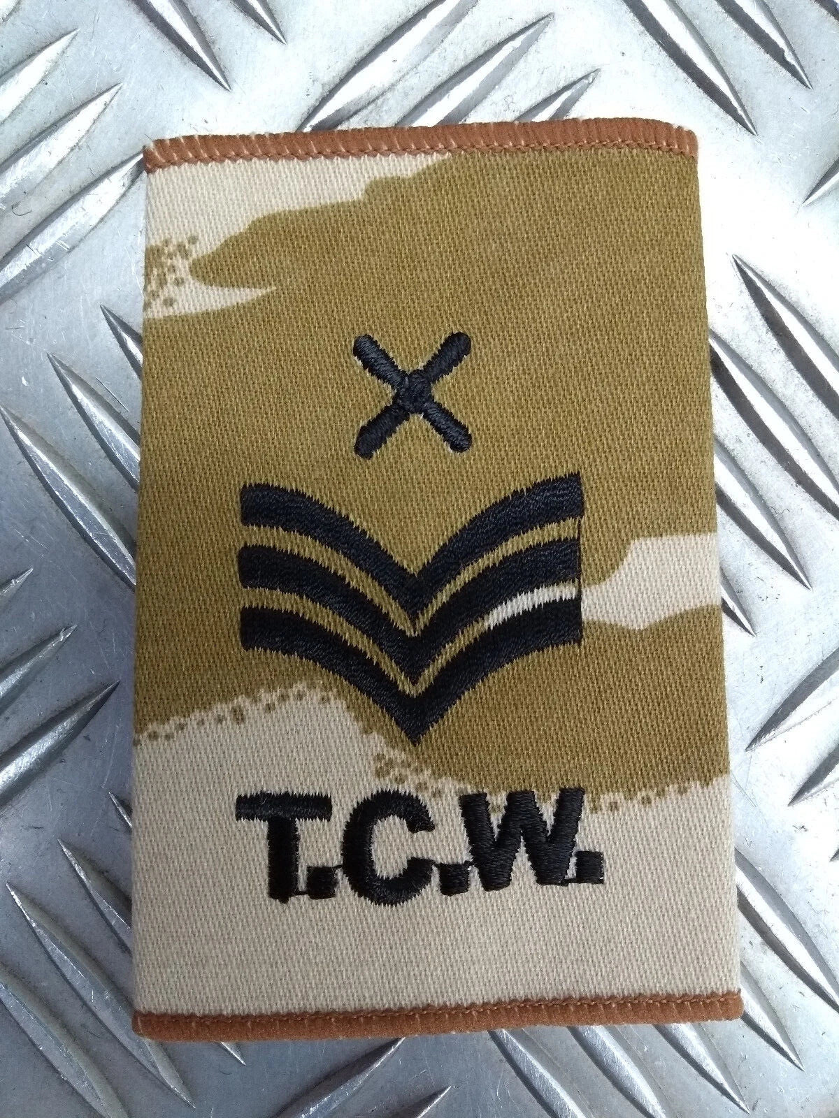 Tactical Communications Wing Desert Camo RAF Royal Air Force Epaulette / Tab Slide