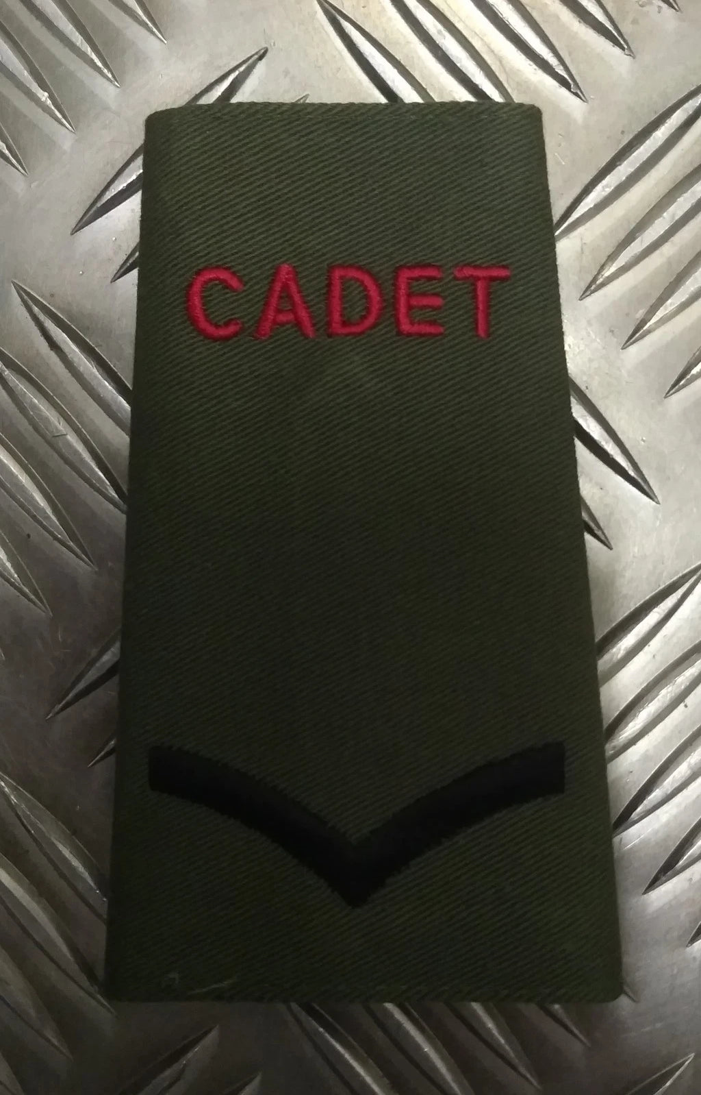 British OD Cadet / CCF Green Rank Slide Various Ranks