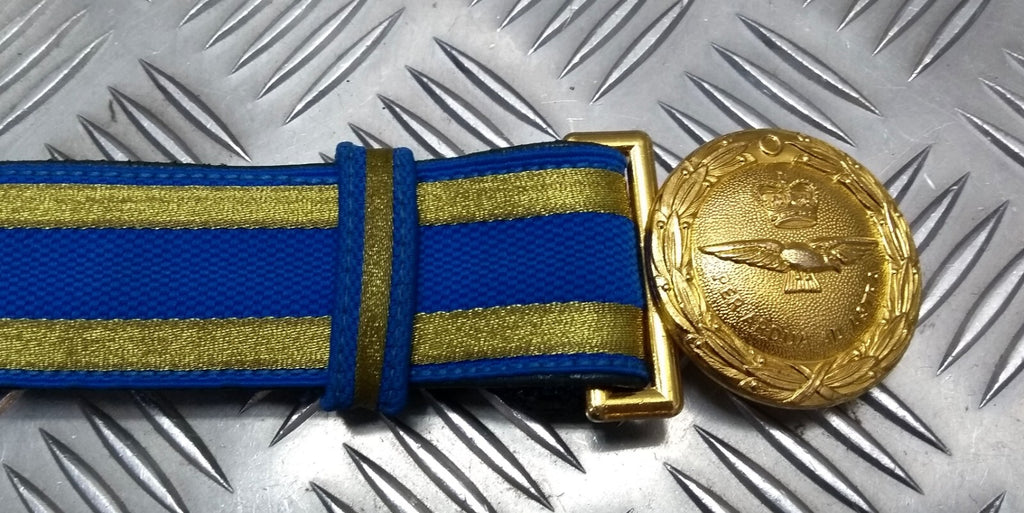 RAF Royal Air Force Officers Ceremonial Belt Per Ardua Ad Astra Buckle No Slings 28"-34" GST825