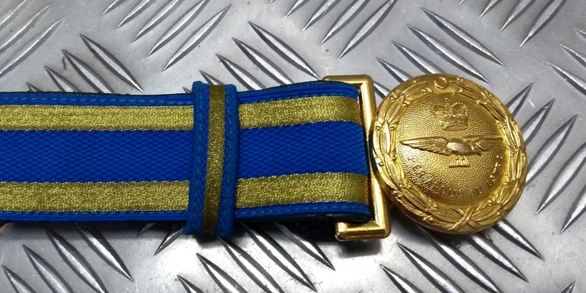 RAF Royal Air Force Officers Ceremonial Belt Per Ardua Ad Astra Buckle No Slings 28"-34" GST825