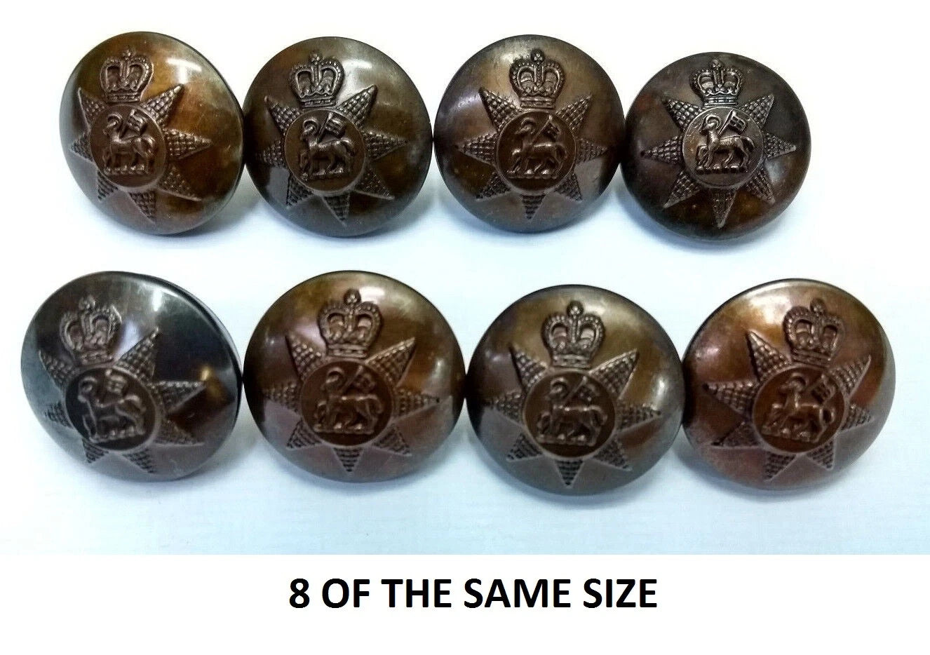 FAD No2 Button Set British Army for Service Dress Jackets and Old Pattern Tunics Assorted