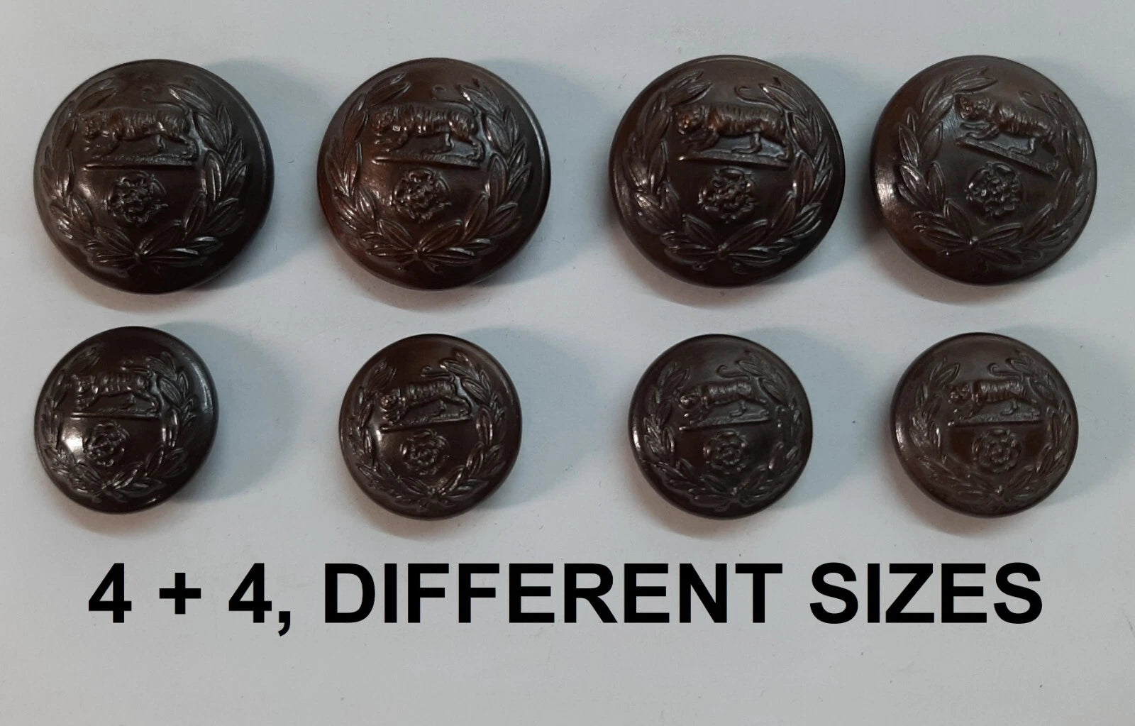 FAD No2 Button Set British Army for Service Dress Jackets and Old Pattern Tunics Assorted