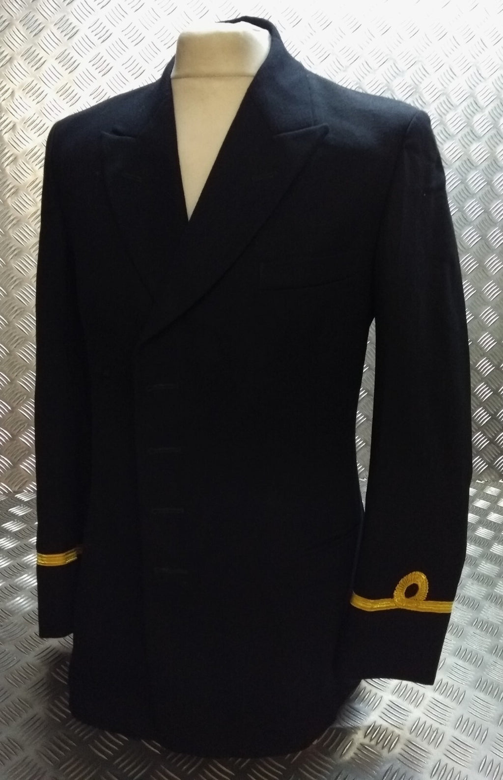 Royal Navy Style No1B Wool Barathea Dress Jacket No Buttons British Naval Mans 96cm Regular