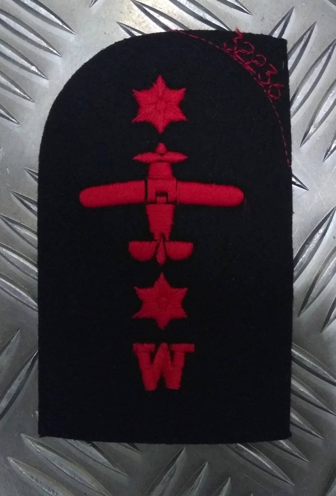 Royal Navy Red on Black Embroidered Assorted Branch Qualification Badges Various