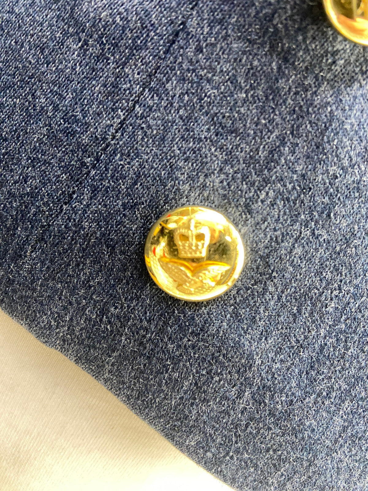 RAF Royal Air Force No5 Mess Dress Jacket Officers Mounted Raised Buttons Blue Grey 100cm Long