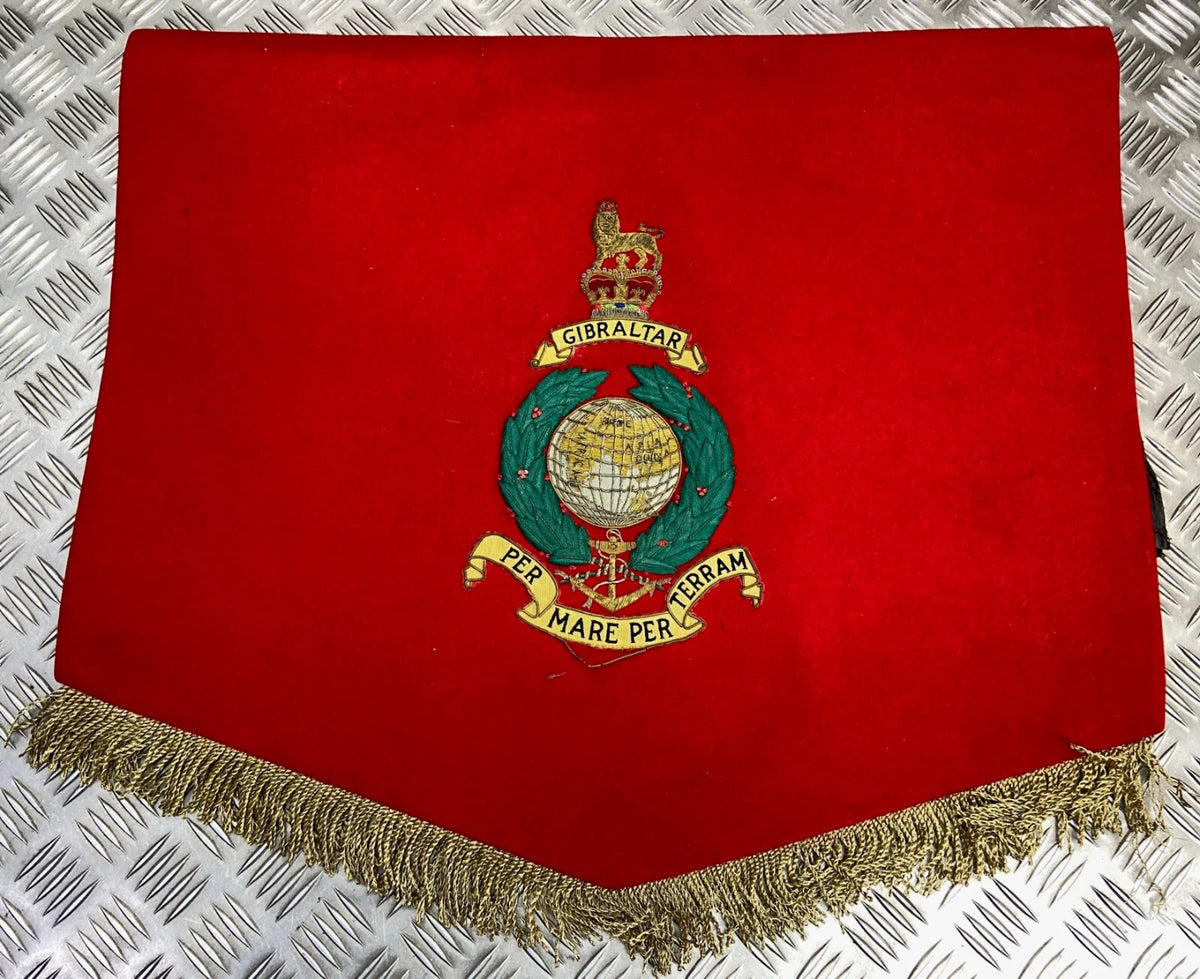 British Royal Marines RM Ceremonial / Lectern Banner PER MARE PER TERRAM