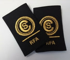 Genuine British Royal Navy RFA Royal Auxiliary Fleet Rank Slides 1 Pairr Assorted