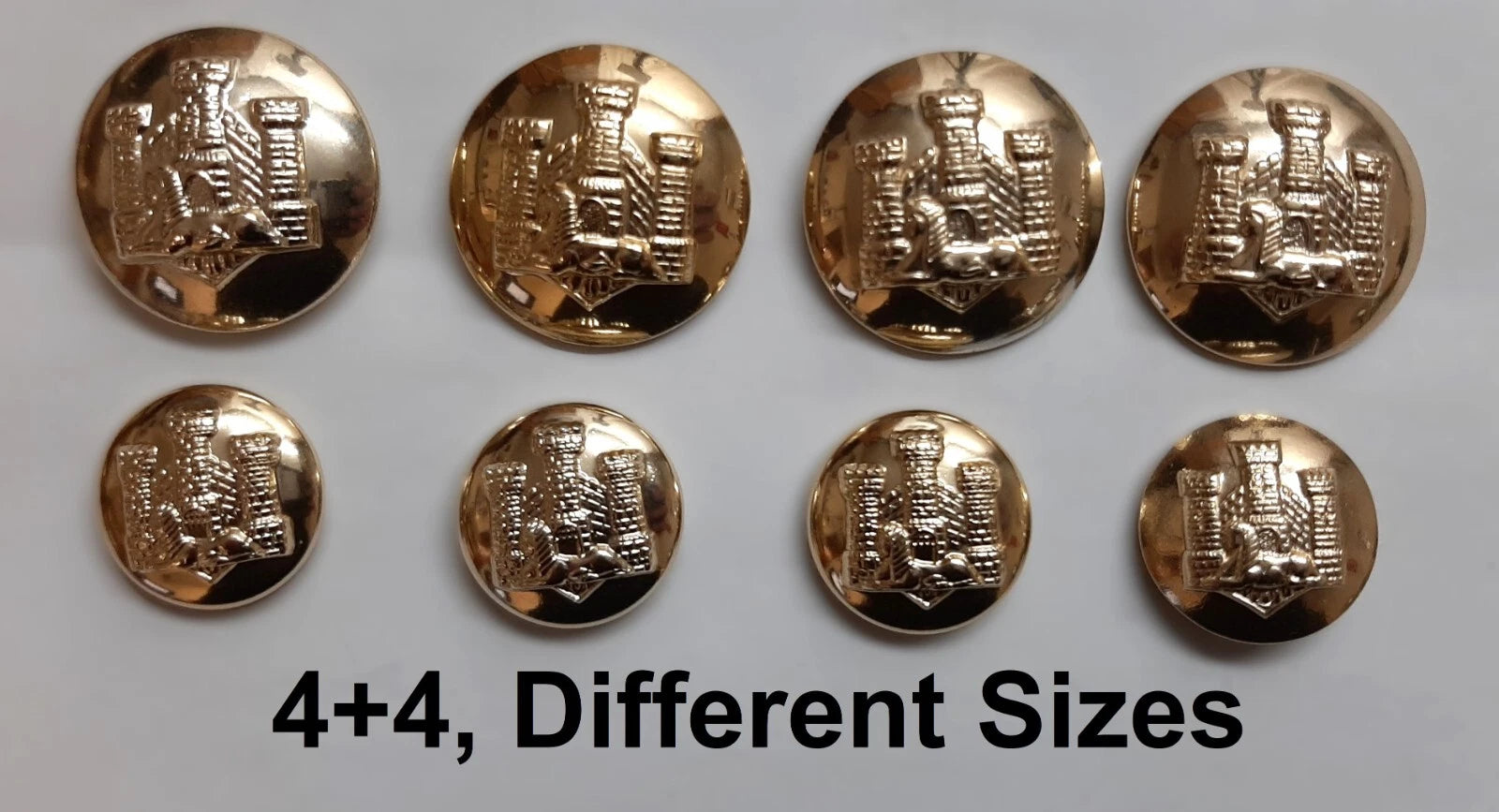 FAD No2 Button Set British Army for Service Dress Jackets and Old Pattern Tunics Assorted