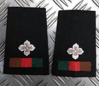 Royal Tank Regiment RTR Black Rank Slides Genuine British, Pairs
