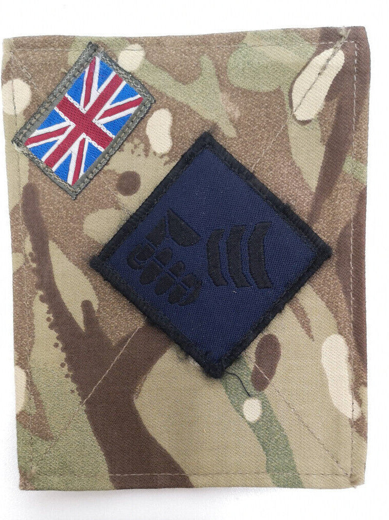 British Army TRF Patches on MTP Blanking Panels Various - Used