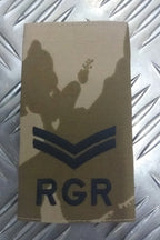 British Army Royal Gurkha Rifles Regiment DDP Desert Rank Slide Various