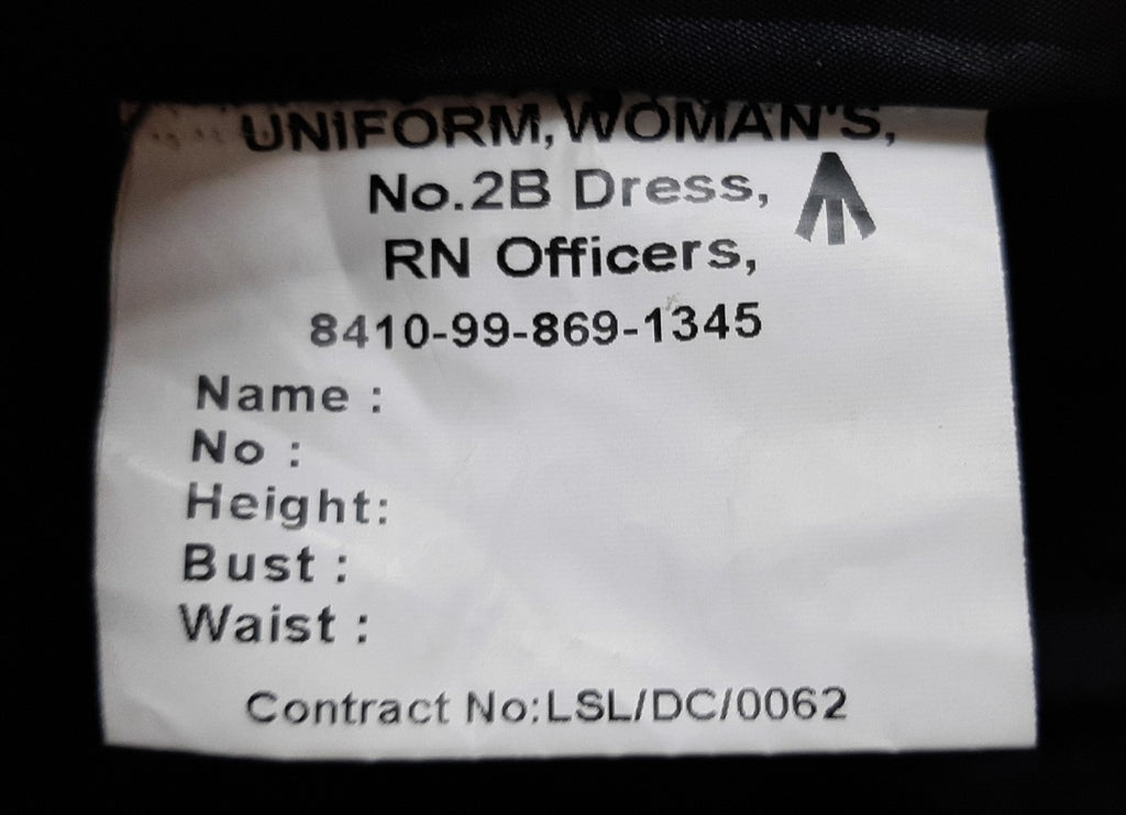 Royal Navy WRNS No2B Mess Dress Jacket Lieutenant Officers Womans British Naval 92cm