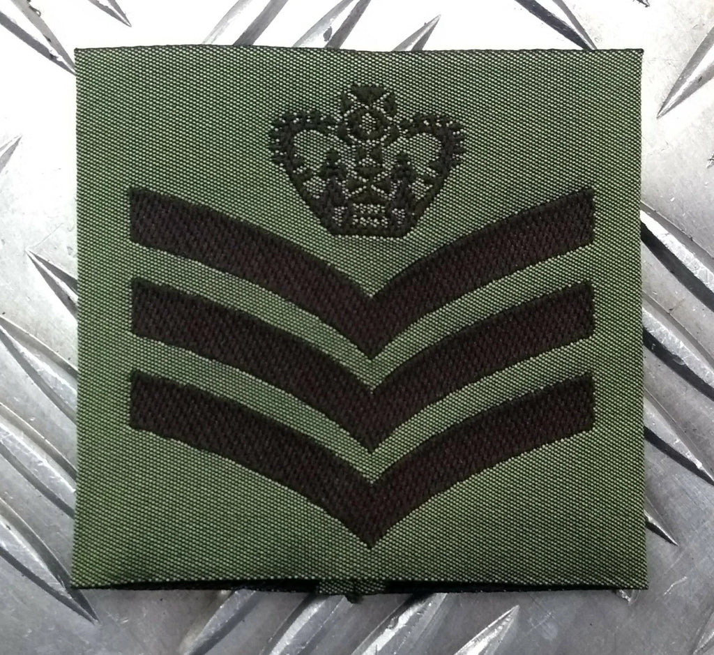 Genuine British Issue MTP Green Rank Slide Slider Assorted Ranks